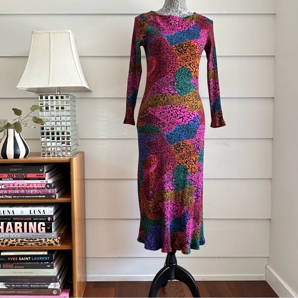 FARM Rio Multicolor Abstract Midi Dress - Picture 5 of 11